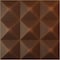 Ekena Millwork 11 7/8in. W x 11 7/8in. H Benson EnduraWall Decorative 3D Wall Panel Covers 0.98 Sq. Ft. WP12X12BEDRU - alternate 1